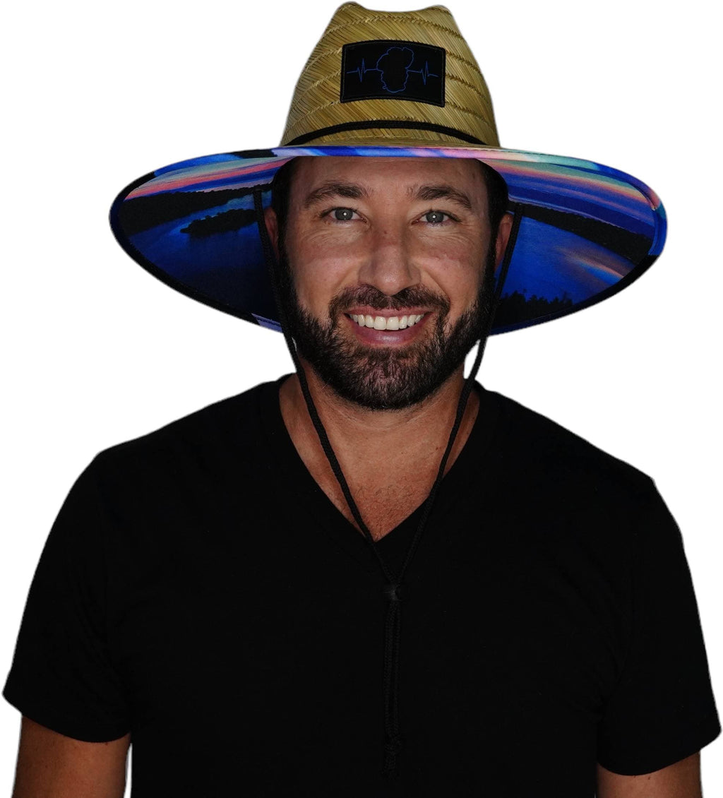 Tahoe Straw - Sun Hat - Emerald Bay Sunrise