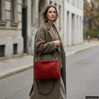 Italian Genuine Suede Shoulder Bag | Modena
