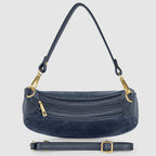 Italian Genuine Suede & Full-Grain Leather Shoulder Bag | Arezzo