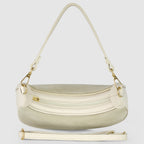 Italian Genuine Suede & Full-Grain Leather Shoulder Bag | Arezzo