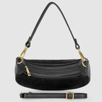 Italian Genuine Suede & Full-Grain Leather Shoulder Bag | Arezzo