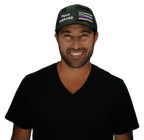 Team Heroes Hat - Baseball Hat Fit - Green Camo / Black - Trucker Mesh