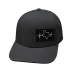 Texas Hat - Baseball Hat Fit - Charcoal - Laser Mesh