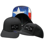 Texas Hat - Baseball Hat Fit - Charcoal - Laser Mesh