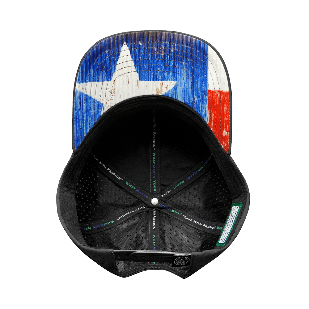 Texas Hat - Baseball Hat Fit - Charcoal - Laser Mesh