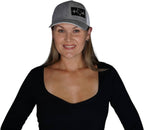 Texas Hat - Low Profile - Heather Gray / White - Trucker Mesh
