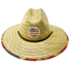 THB Straw - Sun Hat - Flag Stained Wood