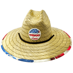 THB Straw - Sun Hat - Vintage Flag