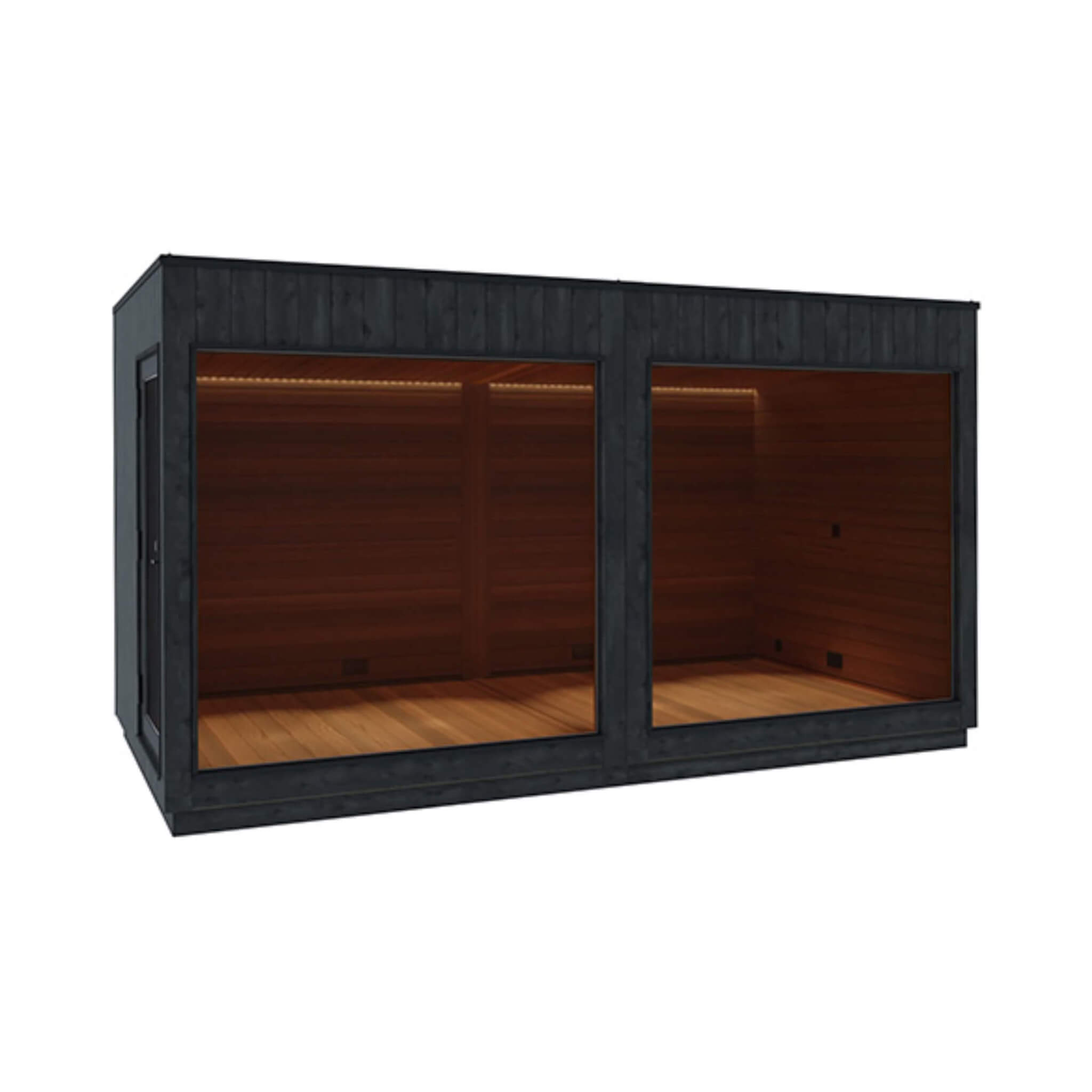 ThermaSol Nordic Misty XL 1-Entrance Outdoor Sauna Lounge [Made-To-Order] [14-KIR-3879/80] (SAK19046)