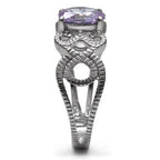 TK079 - High polished (no plating) Stainless Steel Ring with AAA Grade