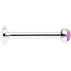 5/16 Pink Synthetic Opal Internally Threaded Daith Cartilage Tragus