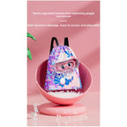 Children's swimming bag, wet and dry separation toilet bag, large-capacity swimming storage bag, beach storage bundle backpack.