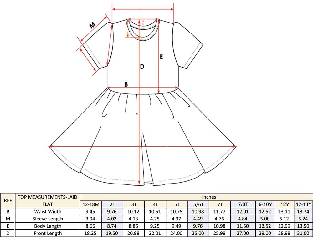 Golden Blooms - Girls Short Sleeve Bamboo Twirl Dress