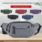 Unisex Casual Crossbody Women Waist Bag Retro Design Large Capacity Canvas Travel Adjustable Phone Bag Fanny Hip Bags Hands-Free Wallets Waist Pack