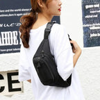Unisex Casual Crossbody Women Waist Bag Retro Design Large Capacity Canvas Travel Adjustable Phone Bag Fanny Hip Bags Hands-Free Wallets Waist Pack