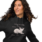 "ANATOMY OF A SPHYNX" WOMEN'S ECO HOODIE