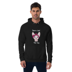 "NEVER A BAD HAIR DAY" UNISEX ECO HOODIE