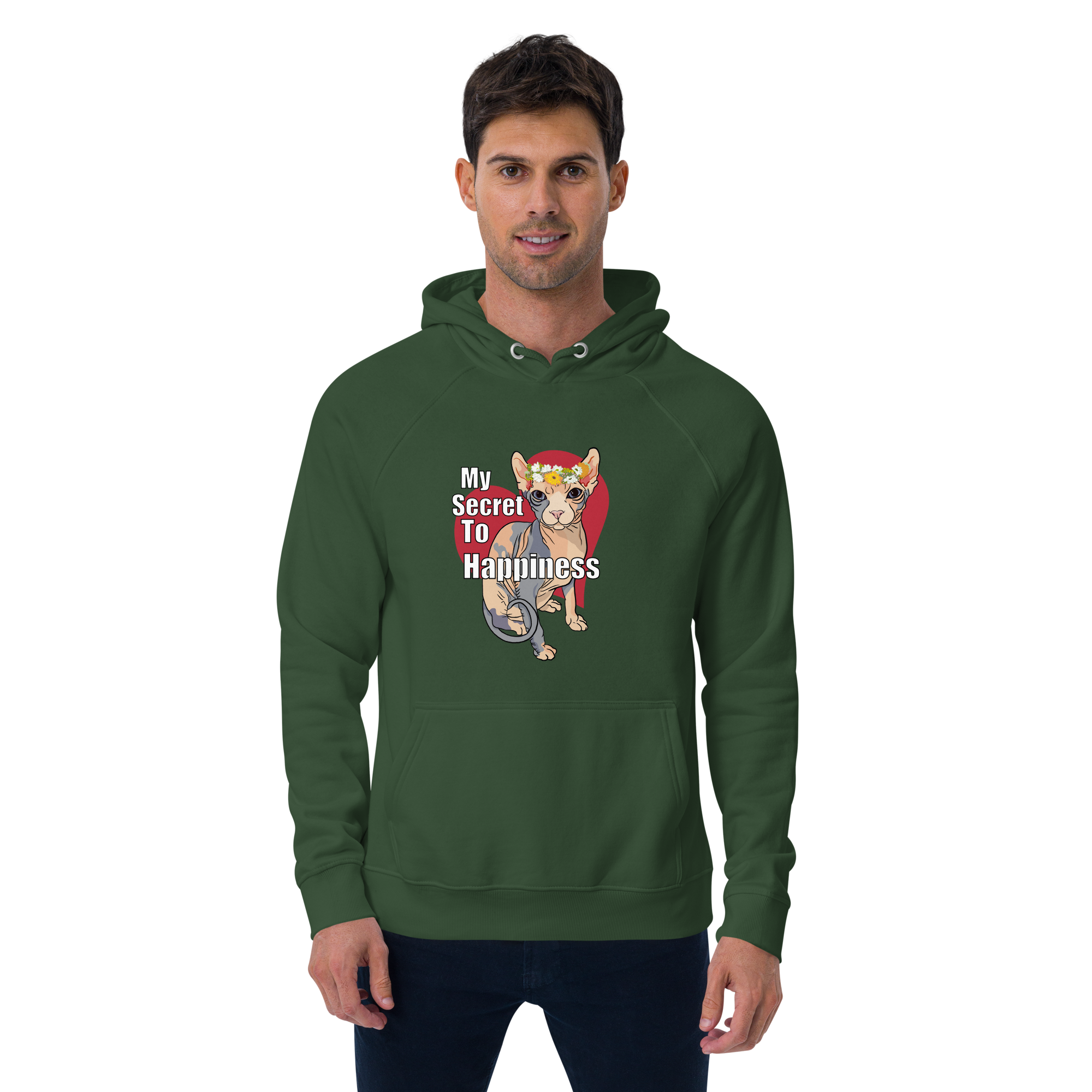 "MY SECRET TO HAPPINESS" UNISEX ECO TEE