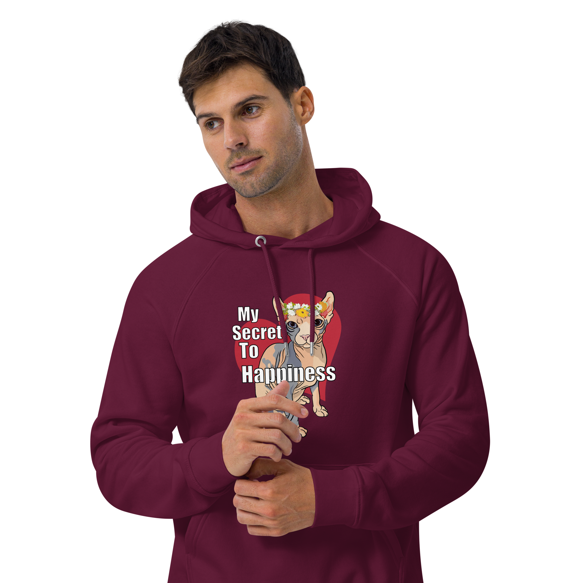 "MY SECRET TO HAPPINESS" UNISEX ECO TEE