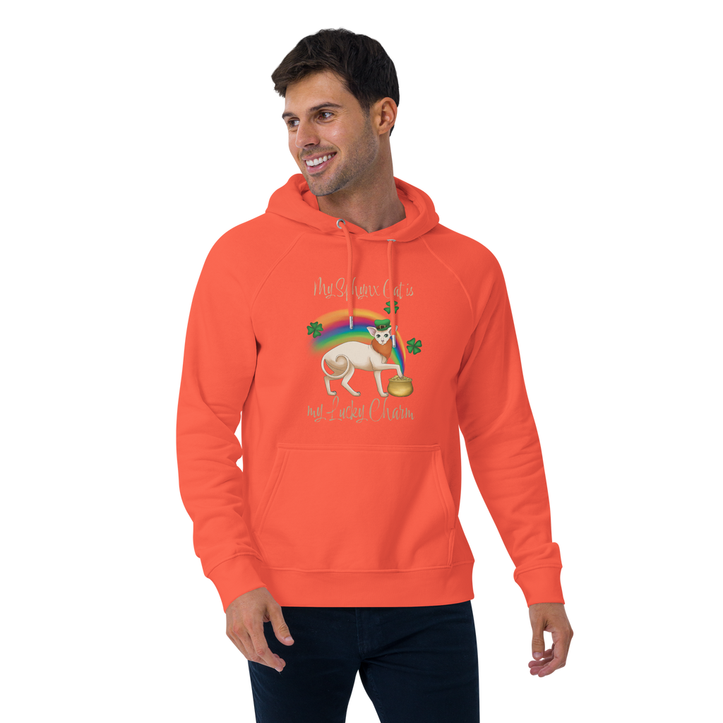 "MY SPHYNX IS MY LUCKY CHARM" UNISEX ECO HOODIE