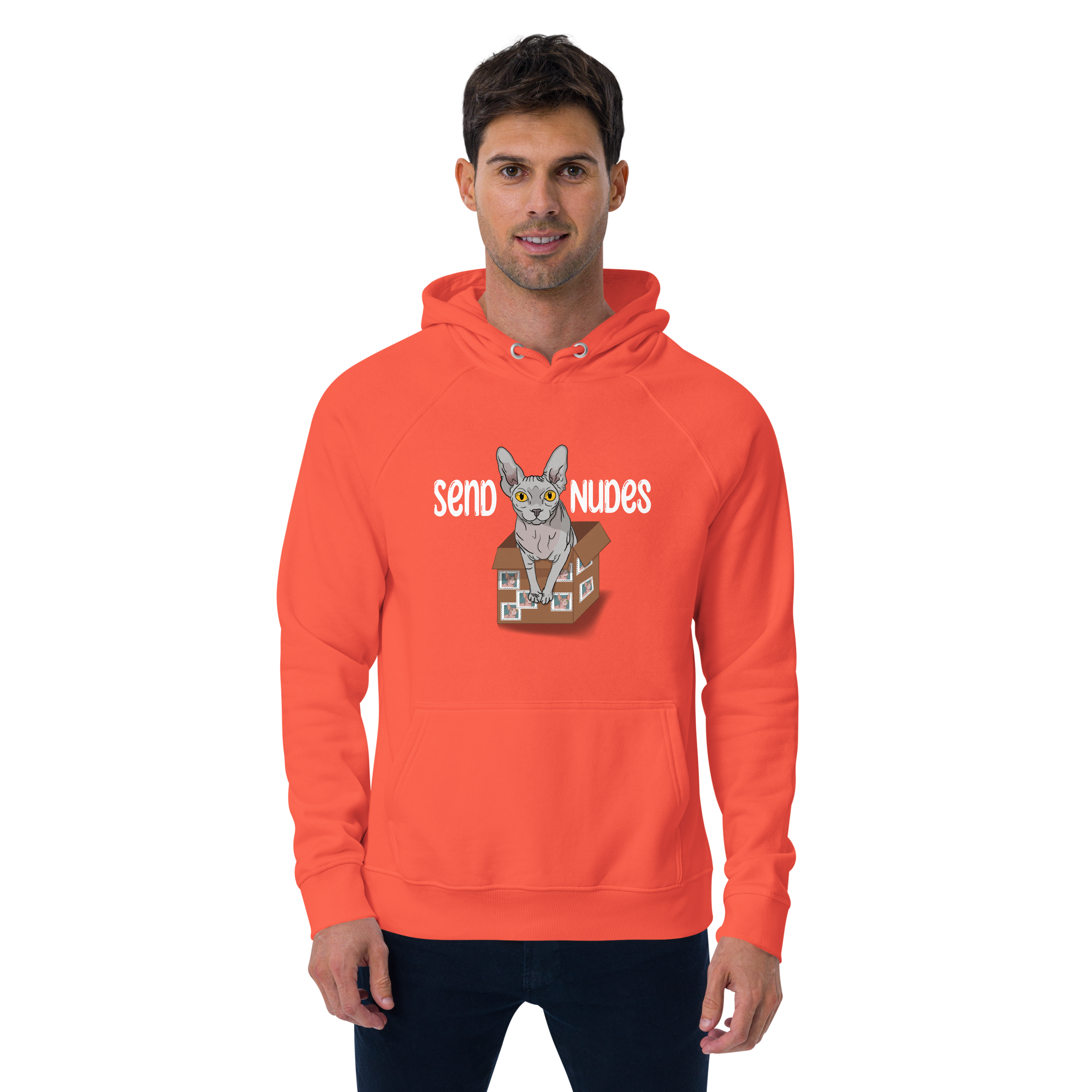 "SEND NUDES" UNISEX ECO HOODIE