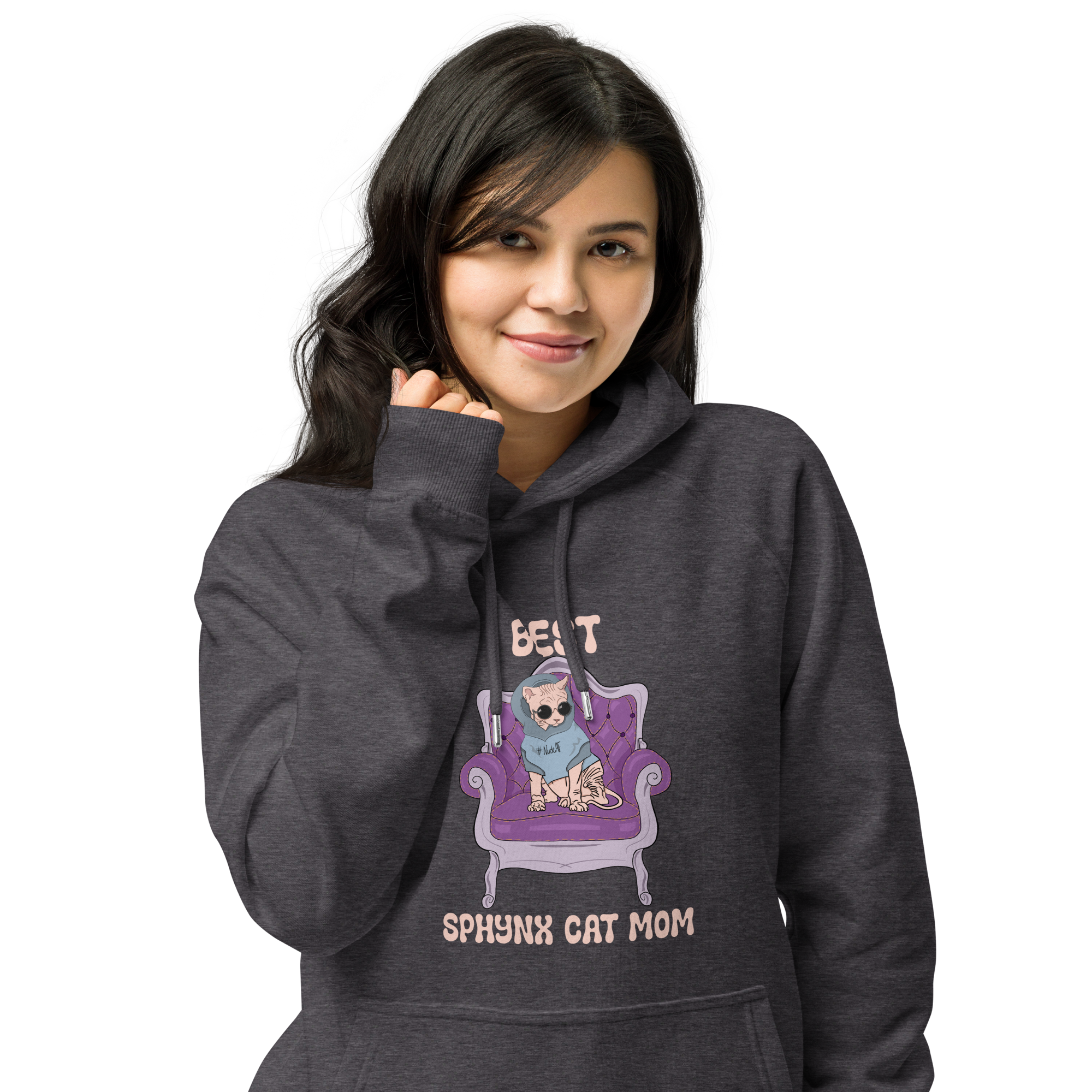 "BEST SPHYNX CAT MOM" UNISEX ECO HOODIE