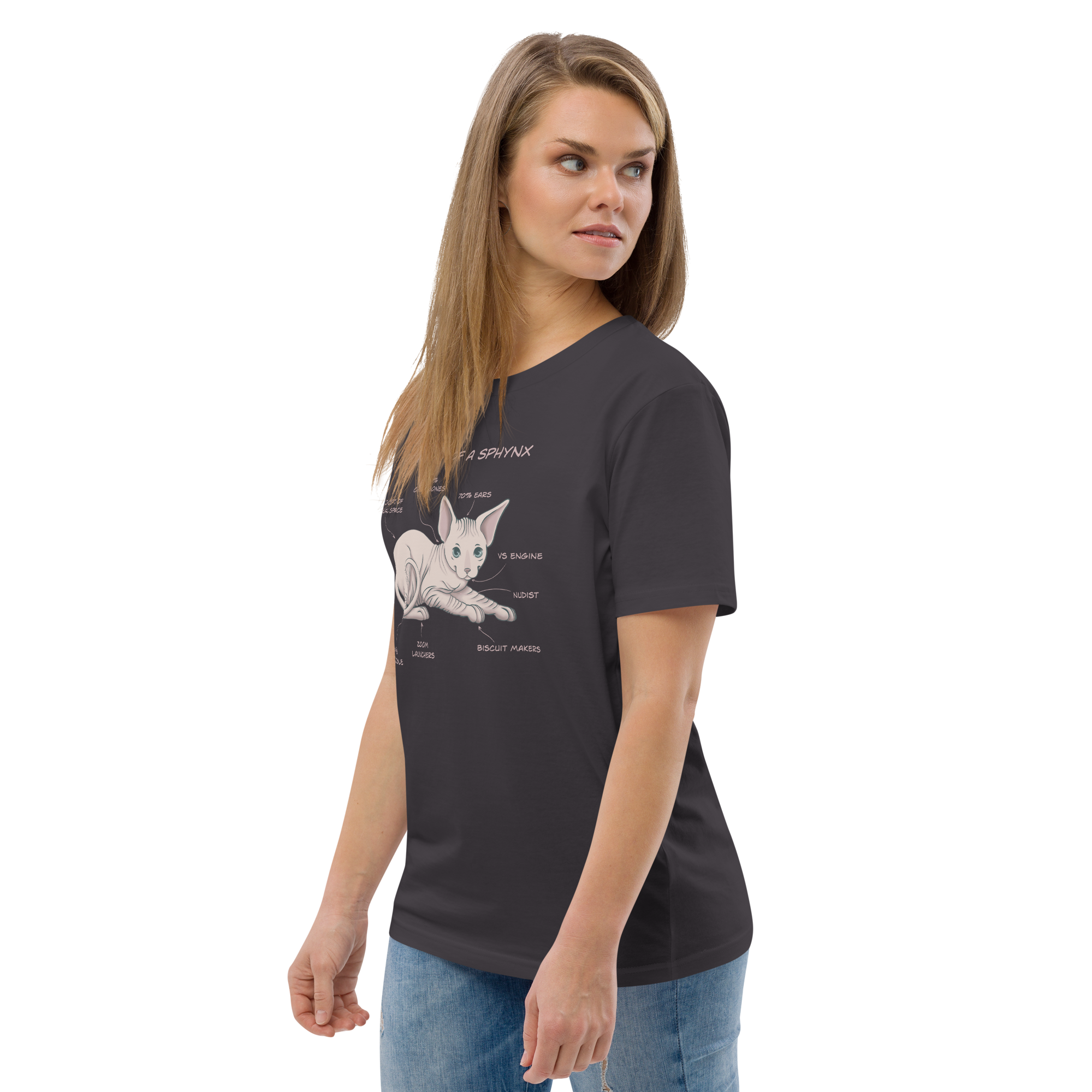 "ANATOMY OF A SPHYNX" UNISEX ORGANIC TEE