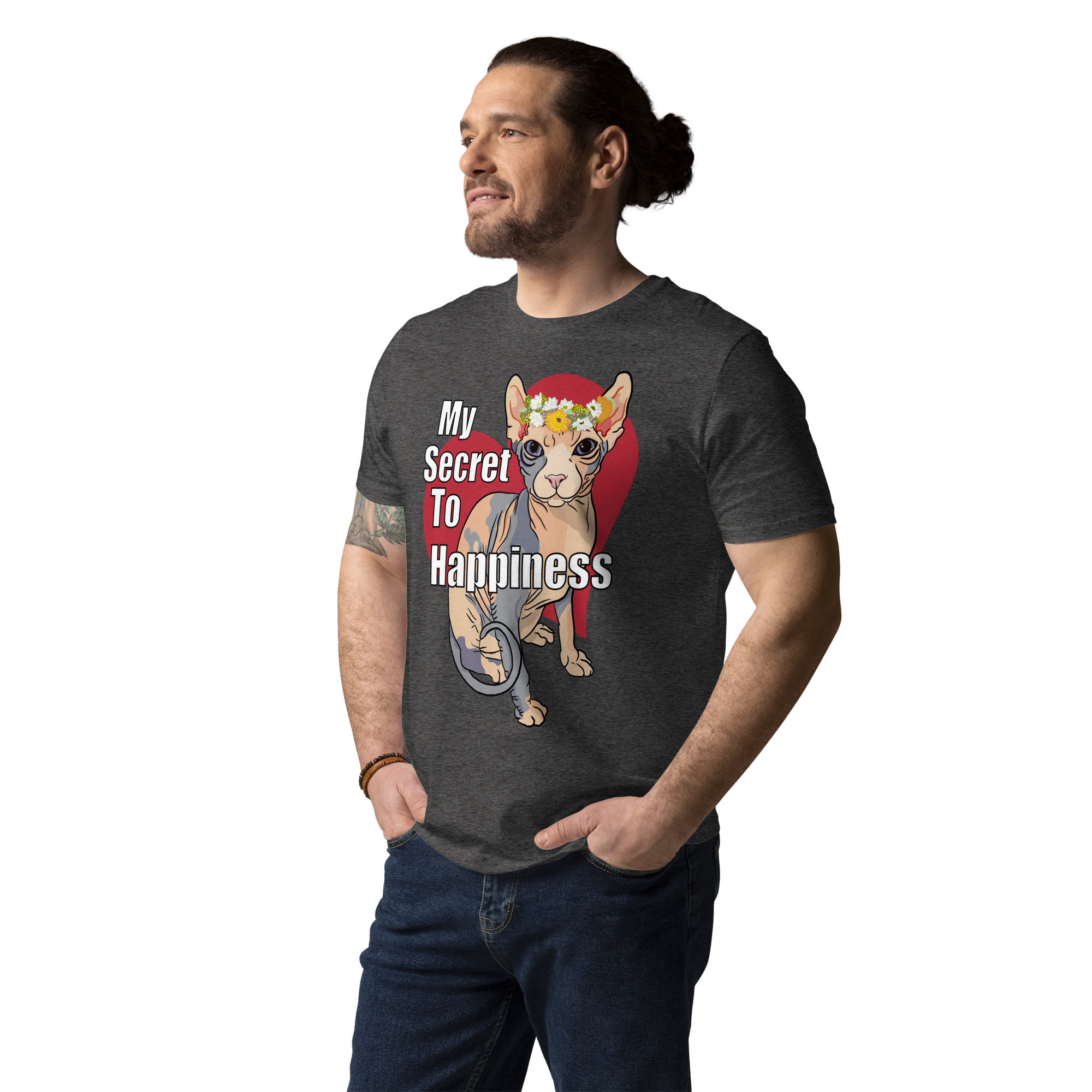 "MY SECRET TO HAPPINESS" UNISEX ECO TEE