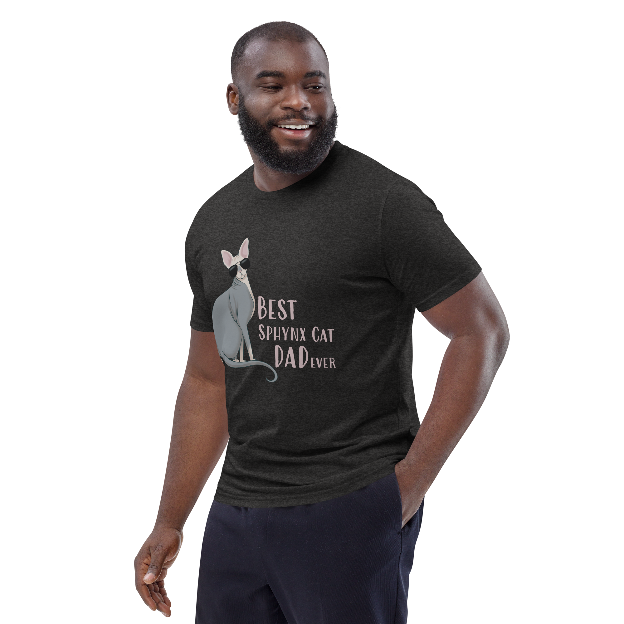 "BEST SPHYNX CAT DAD" UNISEX ECO TEE