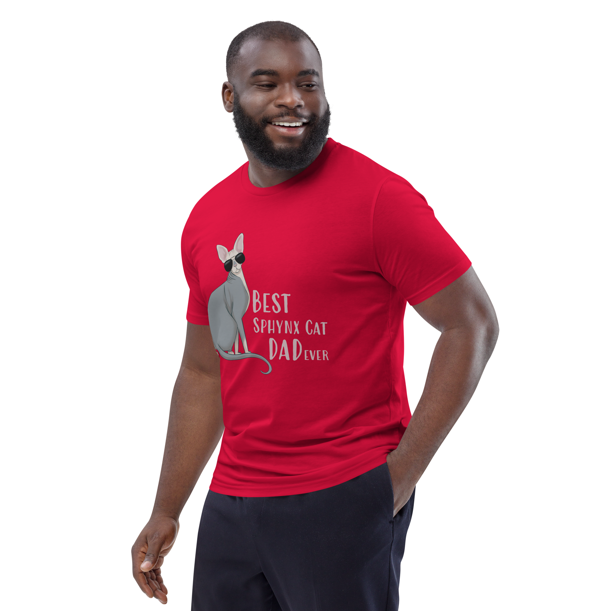 "BEST SPHYNX CAT DAD" UNISEX ECO TEE