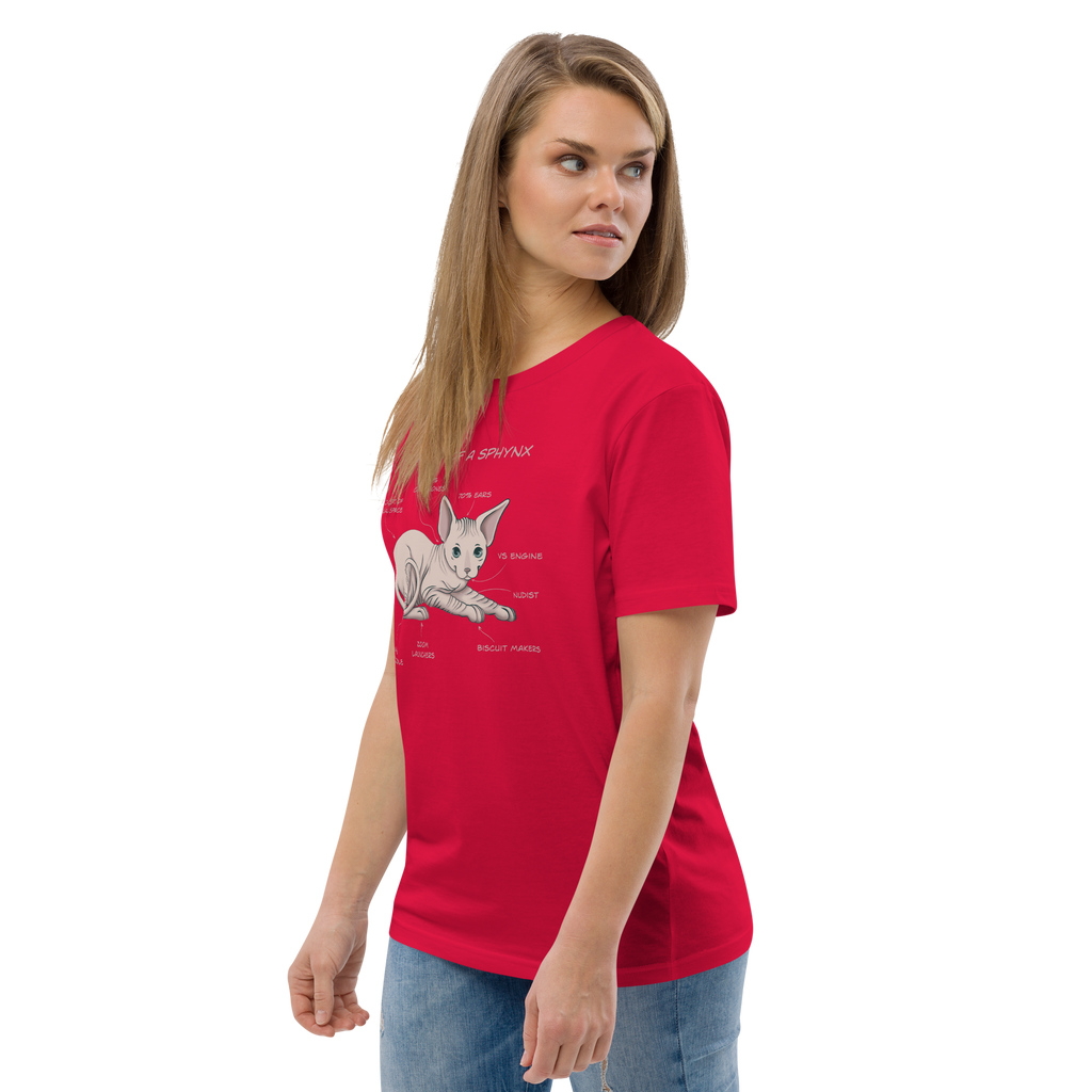 "ANATOMY OF A SPHYNX" UNISEX ORGANIC TEE