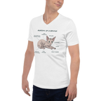 "ANATOMY OF A SPHYNX" UNISEX V-NECK TEE