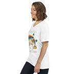 "MY SPHYNX CAT IS MY LUCKY CHARM" - V-NECK UNISEX TEE
