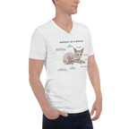 "ANATOMY OF A SPHYNX" UNISEX V-NECK TEE