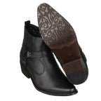 CALTO - T8112 - 3.3 Inches Taller (Black) - Zipper Boots