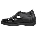 TOTO Black Braided Leather Sandals - Three Inches - G1307