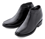 Black CALDEN Leather Zipper Dress Boots - 3.2 Inches - K50658