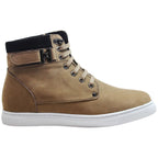 CALTO - T53121 - 2.6 Inches Taller (Nubuck Tan) - High top sneak-boot