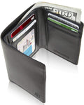 Vegan Leather Trifold Wallet – ID Window, RFID Blocking