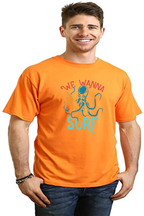 We Wanna Surf Men's Bamboo Viscose/Organic Cotton Short Sleeve Graphic T-Shirt
