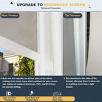 Louvered Aluminum Pergola With Adjustable Roof And Pull-Down Screens (SAK46817)