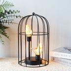 12"Tall Battery Operated Birdcage Decorative Lamp