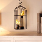 12"Tall Battery Operated Birdcage Decorative Lamp