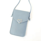 Women  Bag Shoulder Transparent Bag Card Holders Girl  Handbag Ladies PU Leather Clutch Phone Wallets Purse
