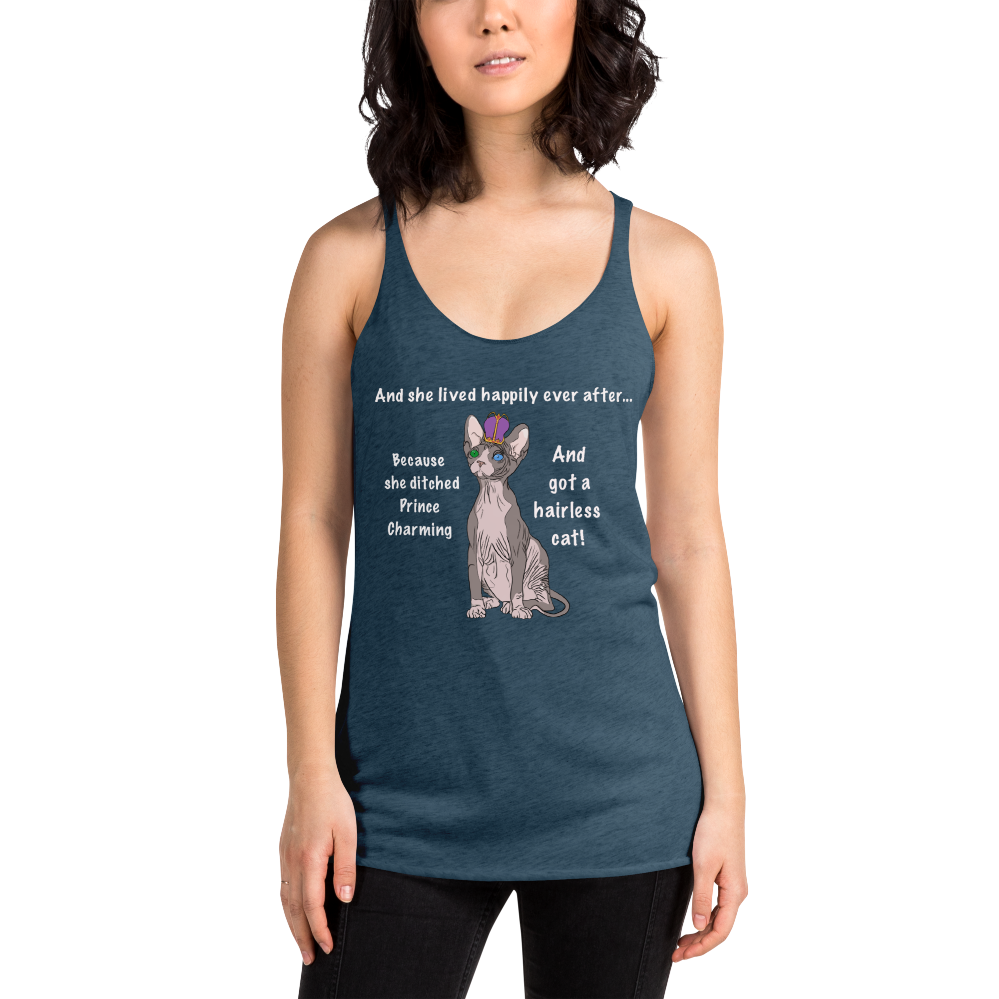 "DITCHED PRINCE CHARMING & GOT A SPHYNX" TANK