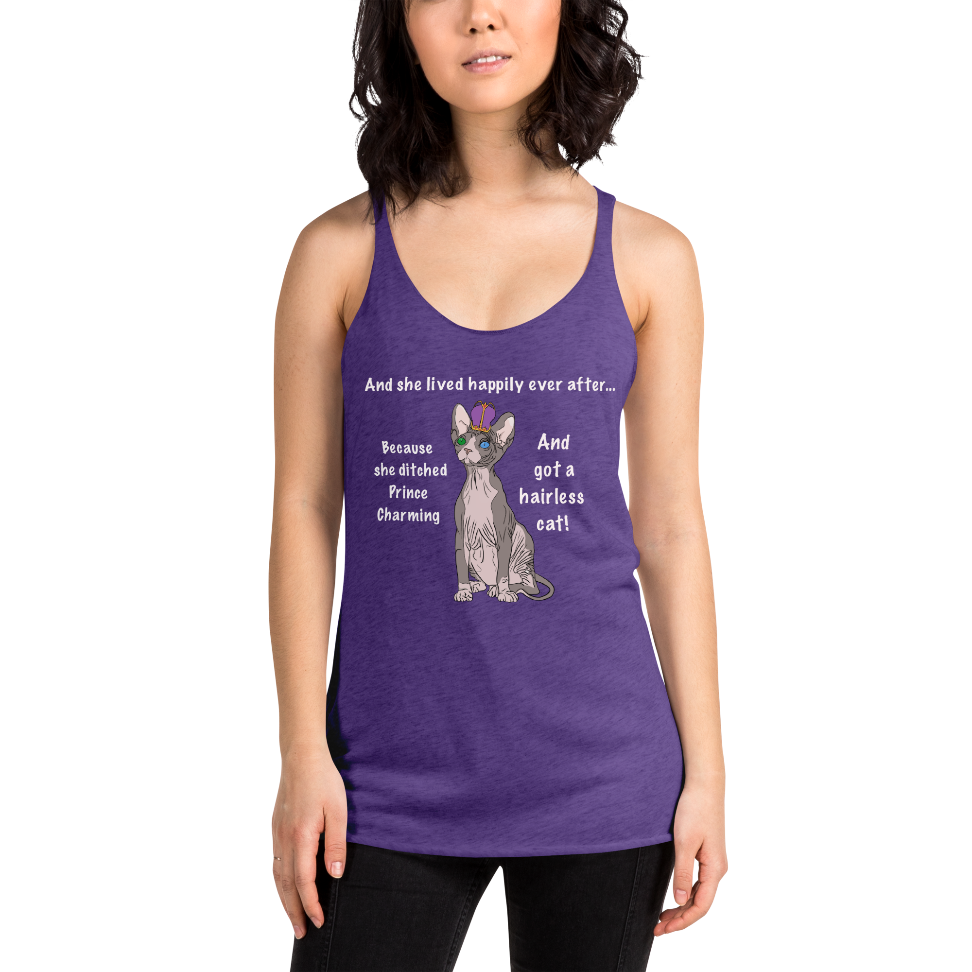 "DITCHED PRINCE CHARMING & GOT A SPHYNX" TANK