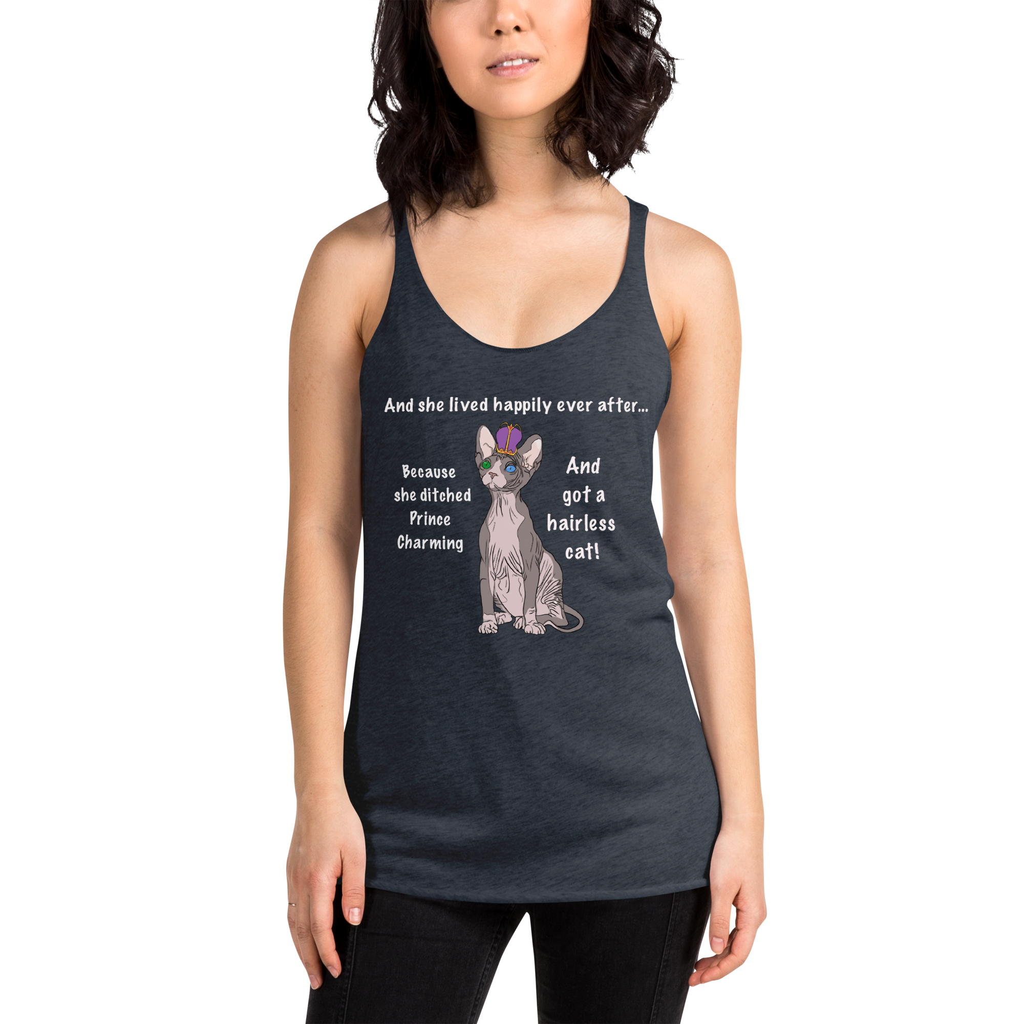 "DITCHED PRINCE CHARMING & GOT A SPHYNX" TANK