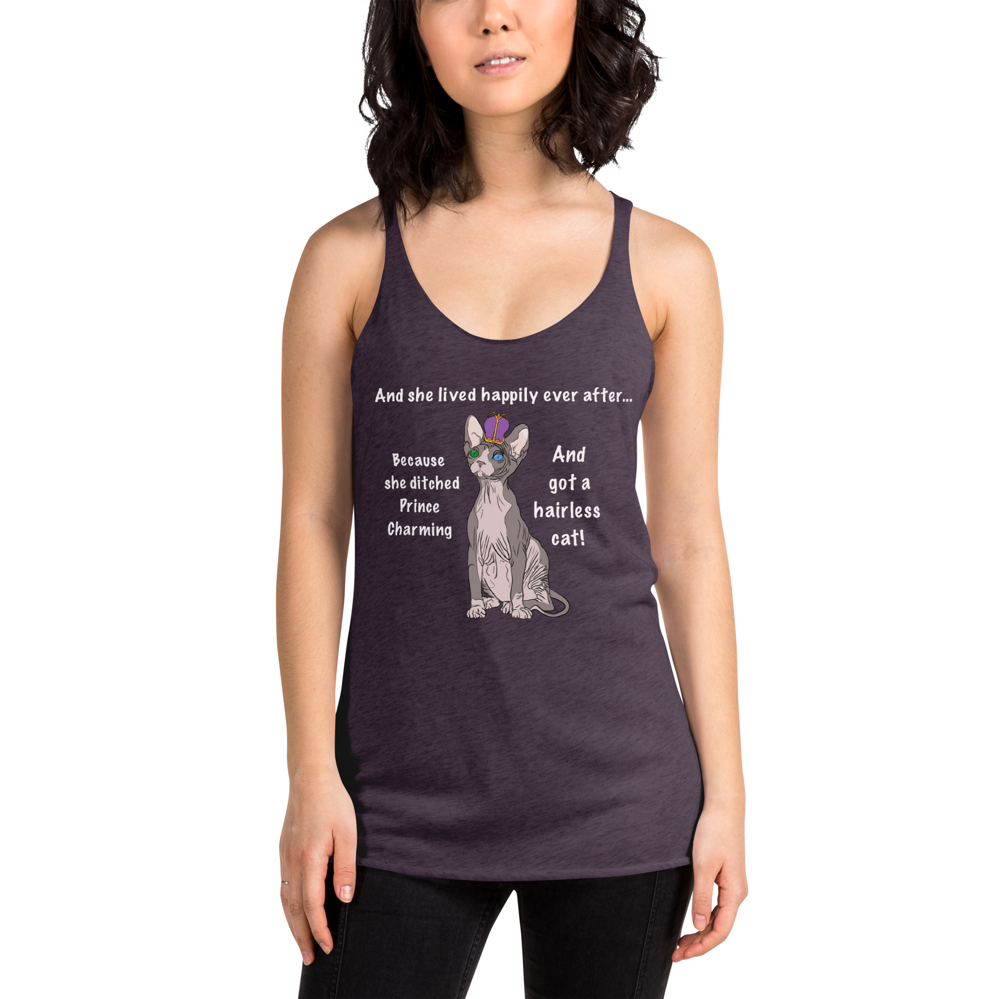 "DITCHED PRINCE CHARMING & GOT A SPHYNX" TANK