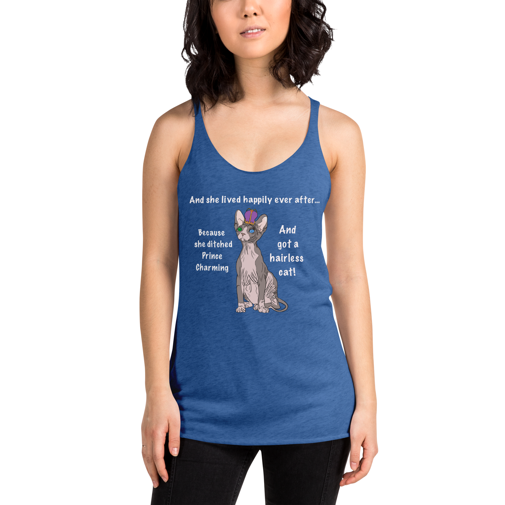 "DITCHED PRINCE CHARMING & GOT A SPHYNX" TANK