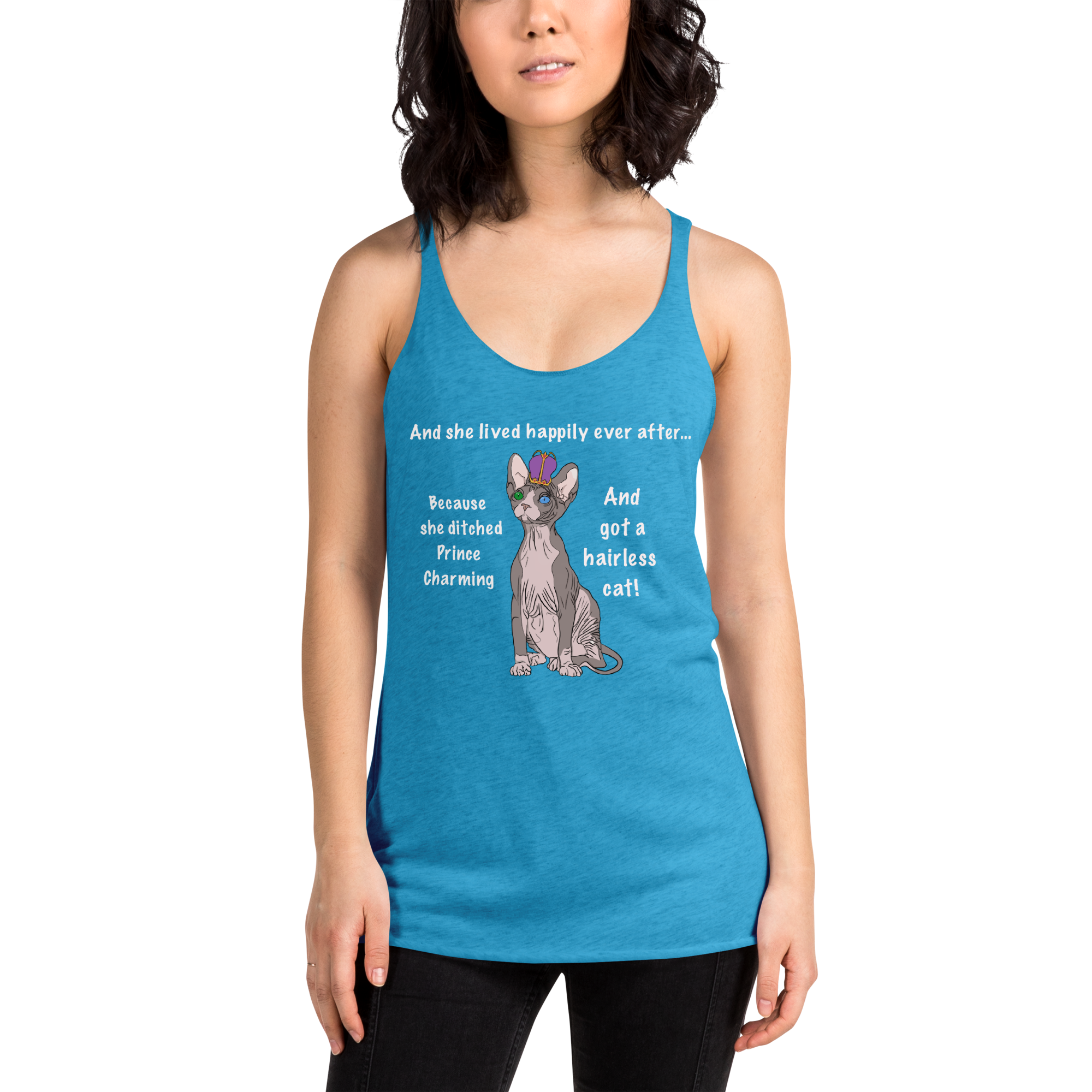 "DITCHED PRINCE CHARMING & GOT A SPHYNX" TANK